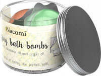 Nacomi - Fizzing Bath Bombs - Zestaw 4 półkul do kąpieli - Pomarańcza i Zielona Herbata