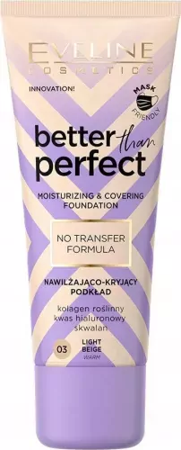 Eveline Cosmetics - Better Than Perfect Moisturizing & Covering Foundation  - Nawilżająco-kryjący podkład do twarzy - 30 ml