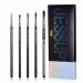 JESSUP - PRO Lip Brush Set - Set of 5 lip make-up brushes - T325 Black / Silver