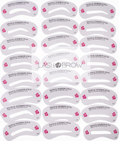 LashBrow - Eyebrow Models - Magical Eyebrow Style - Zestaw 24 szablonów do brwi