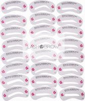 LashBrow - Eyebrow Models - A set of 24 eyebrow templates