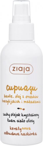ZIAJA - Cupuacu - Suchy olejek krystaliczny do twarzy, ciała i włosów - 100 ml