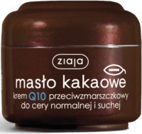 ZIAJA - Masło Kakaowe - Przeciwzmarszczkowy krem Q10 do cery normalnej i suchej - 50 ml