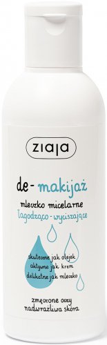 ZIAJA - De-makijaż - Łagodząco-wyciszające mleczko micelarne dla zmęczonych oczu - 200 ml