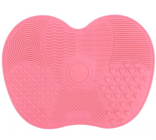 MANY BEAUTY - Express Brush Cleaning Mat - Silikonowa mata do mycia pędzli - Różowa