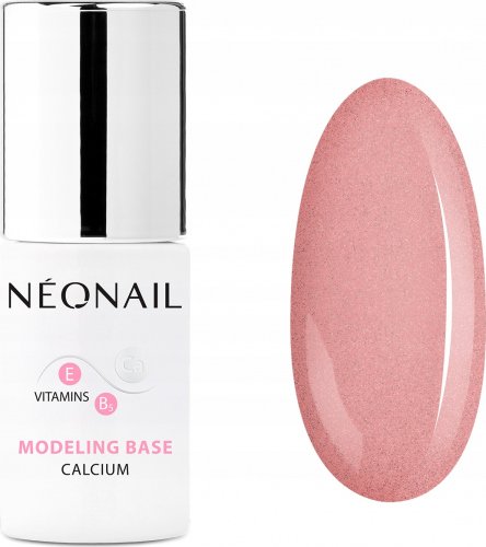 NeoNail - MODELING BASE CALCIUM - Kolorowa baza hybrydowa - 7,2 ml - 8622-7 BUBBLY PINK
