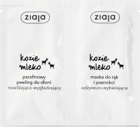 ZIAJA - Kozie Mleko - Zestaw do dłoni - Parafinowy peeling + Maska do rąk - 2 x 7 ml