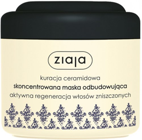 ZIAJA - Kuracja Ceramidowa - Skoncentrowana maska odbudowująca do włosów zniszczonych - 200 ml