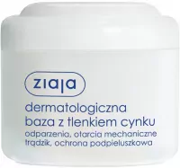 ZIAJA - Dermatological base with zinc oxide - burns, scrapes, acne, nappy protection - 80 g