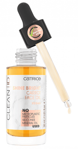 Catrice - CLEAN ID - Shine Bright Carrot Face Oil - Wegański olejek marchewkowy do twarzy - 30 ml