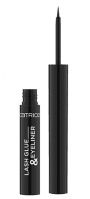 Catrice - Lash Glue & Eyeliner - Liner i klej do sztucznych rzęs - 010 Strong Black