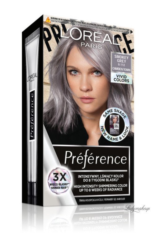 L'Oréal - Préférence Vivid Colors - Hair dye  Smokey Gray