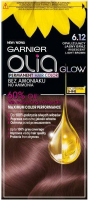 GARNIER - OLIA PERMANENT HAIR COLOR - 6.12 IRIDESCENT LIGHT BROWN - Farba do włosów - Trwała koloryzacja - Opalizujący Jasny Brąz