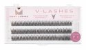 Many Beauty - Many Lashes - V-LASHES - Silk Eyelashes Individual - Silk eyelash tufts - Fish Tale - 0,10 mm STRONG - C-11mm - C-11mm