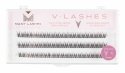 Many Beauty - Many Lashes - V-LASHES - Silk Eyelashes Individual - Silk eyelash tufts - Fish Tale - 0.10 STRONG - C-9mm - C-9mm