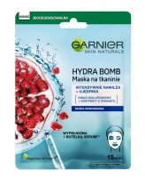 GARNIER - HYDRA BOMB Tissue Mask SUPER HYDRATING & REPULPING - Intensywnie nawilżająca maska do twarzy - Granat & Kwas Hialuronowy