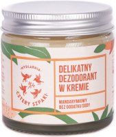 Mydlarnia Cztery Szpaki - Gentle cream deodorant without the addition of baking soda - Mandarin - 60 ml
