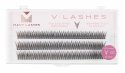 Many Beauty - Many Lashes - V-LASHES - Silk Eyelashes Individual - Silk eyelash tufts - Fish Tale - 0,10 mm STRONG - CC-12mm - CC-12mm