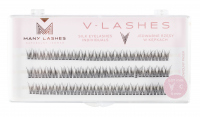 Many Beauty - Many Lashes - V-LASHES - Silk Eyelashes Individual - Fish Tale - 0.07 STANDARD - C-11mm - C-11mm