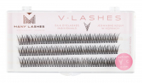Many Beauty - Many Lashes - V-LASHES - Silk Eyelashes Individual - Fish Tale - 0.07 STANDARD - C-13mm - C-13mm