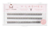 Many Beauty - Many Lashes - V-LASHES - Silk Eyelashes Individual - Fish Tale - 0.07 STANDARD - CC-10mm - CC-10mm