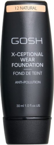GOSH - X-CEPTIONAL WEAR FOUNDATION - Face Foundation - 30 ml - 12 NATURAL