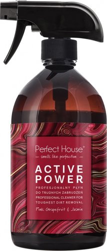 Perfect House - ACTIVE POWER - Professional liquid for difficult dirt - PINK GRAPEFRUIT & JASMIN - 480 ml