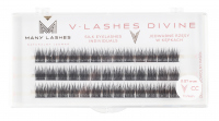 Many Beauty - Many Lashes - V-LASHES DIVINE Silk Eyelashes Individuals - Silk eyelash tufts - CC - 11 mm - CC - 11 mm
