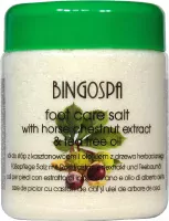 BINGOSPA - Foot care salt with horse chestnut extract & tea tree oil - Sól do stóp z ekstraktem z kasztanowca i olejkiem z drzewa herbacianego - 550 g