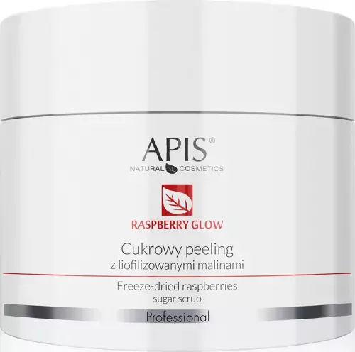 APIS - Raspberry Glow - Freeze-dried Raspberries Sugar Scrub - 220 g