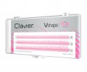 Clavier - Vshape - Colour Edition - Kolorowe kępki rzęs  - MIX PINK - MIX PINK