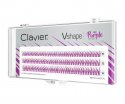 Clavier - Vshape - Colour Edition - Kolorowe kępki rzęs  - MIX PURPLE - MIX PURPLE