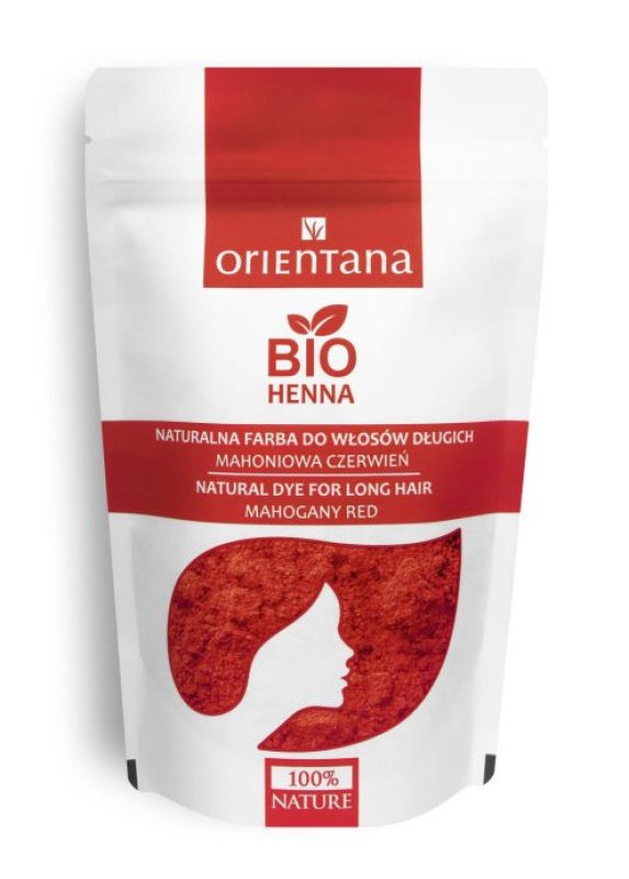 Orientana Bio Henna Mahogany Red – 100% Natural Hair Dye