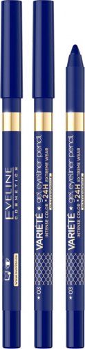 Eveline Cosmetics - VARIETE - Gel Eyeliner Pencil - Żelowa kredka do oczu  - 03 BLUE