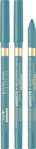 Eveline Cosmetics - VARIETE - Gel Eyeliner Pencil - Żelowa kredka do oczu  - 04 LAGOON