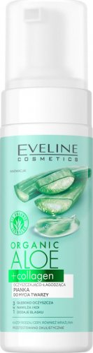 Eveline Cosmetics - Organic Aloe + Collagen - Cleansing and soothing face wash foam - 150 ml