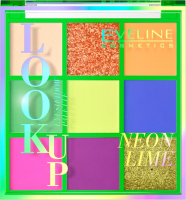 Eveline Cosmetics - LOOK UP Eyeshadow Palette - Paleta cieni do powiek - NEON LIME 
