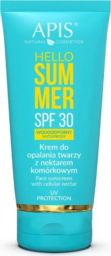 APIS - HELLO SUMMER - Waterproof  Face Sunscreen with Cellular Nectar SPF30 - 50 ml