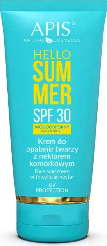 APIS - HELLO SUMMER - Waterproof  Face Sunscreen with Cellular Nectar SPF30 - 50 ml