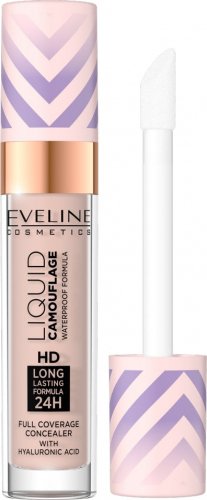 Eveline Cosmetics - Liquid Camouflage - Waterproof Formula - Wodoodporny korektor kamuflujący z kwasem hialuronowym - 7 ml - 03 SOFT NATURAL