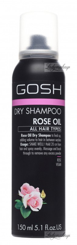 peregrination Rejse tiltale gruppe GOSH - Dry Shampoo - Rose Oil - Dry hair shampoo with rose oil - 150 ml