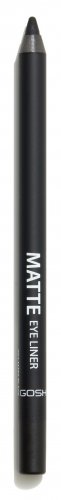 GOSH - Matte Eye Liner - Wodoodporna matowa kredka do oczu - 1,2 g - 002 MATT BLACK