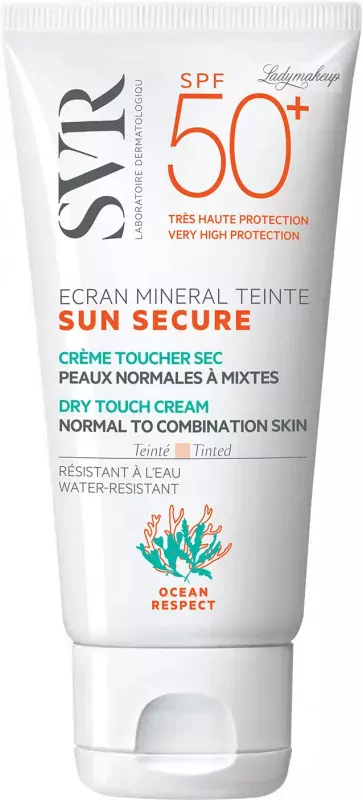 SVR SUN SECURE- TINTED MINERAL CREAM NORMAL TO COMBINATION SKINS 60G
