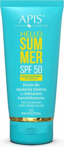 APIS - HELLO SUMMER - Face Sunscreen with Cellular Nectar - Wodoodporny krem do opalania twarzy z nektarem komórkowym - SPF50 - 50 ml