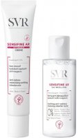 SVR - SENSIFINE AR - Creme - Nawilżający krem zmniejszający zaczerwienienia do skóry naczynkowej - 40 ml + SENSIFINE AR - Eau Micellaire - Woda micelarna do oczyszczania i demakijażu - 75 ml - Zestaw kosmetyków