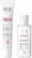 SVR - SENSIFINE AR - Creme Riche - Rich, moisturizing cream reducing redness for couperose skin - 40 ml + SENSIFINE AR - Eau Micellaire - Micellar water for cleansing and make-up removal - 75 ml - Cosmetic set