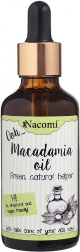 Nacomi - Macadamia Oil - Olej makadamia - Rafinowany - Pipeta - 50 ml