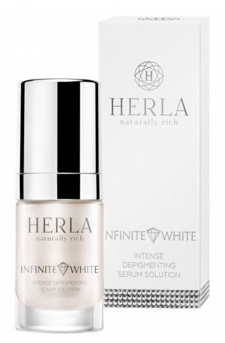 HERLA - INFINITE WHITE - Intense Depigmenting Serum Solution - Intensywne serum depigmentacyjne - 15 ml 