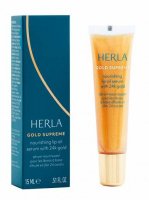 HERLA - GOLD SUPREME - Nourishing Lip Oil Serum with 24k Gold - Odżywcze serum olejowe do ust z 24-karatowym złotem - 15 ml 