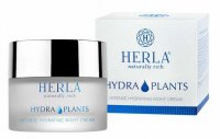 HERLA - HYDRA PLANTS - Intense Hydrating Night Cream - Intensywnie nawilżający krem do twarzy na noc  - 50 ml 